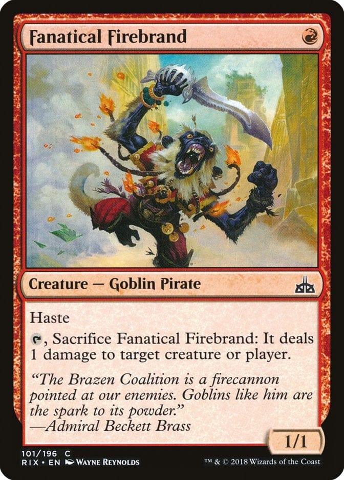Magic: The Gathering MTG Single Fanatical Firebrand [Rivals of Ixalan]