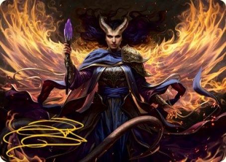 Magic: The Gathering MTG Single Farideh, Devil's Chosen Art Card (Gold-Stamped Signature) [Dungeons & Dragons: Adventures in the Forgotten Realms Art Series]