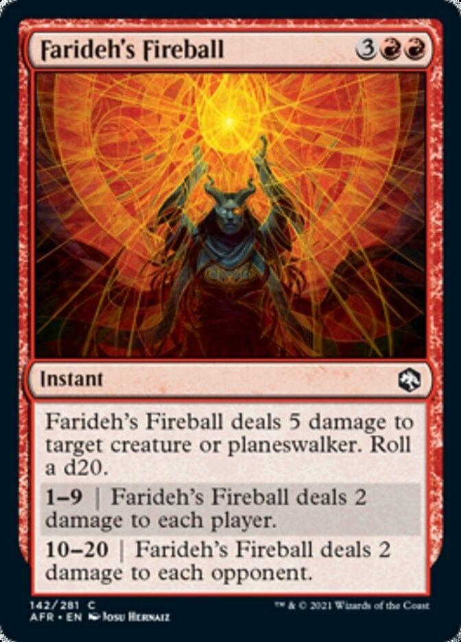 Magic: The Gathering MTG Single Farideh's Fireball [Dungeons & Dragons: Adventures in the Forgotten Realms]