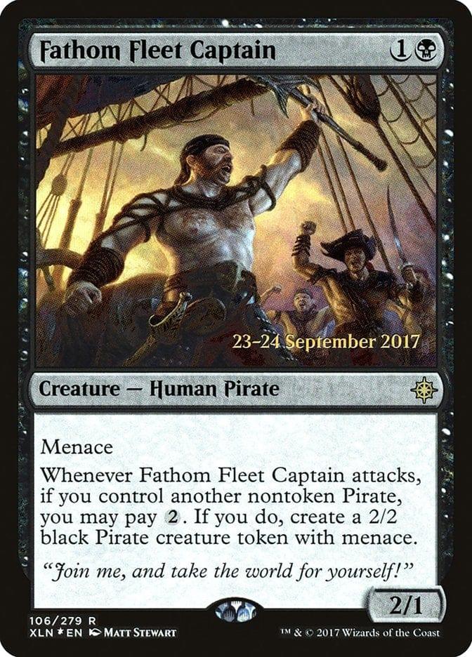 Magic: The Gathering MTG Single Fathom Fleet Captain  [Ixalan Prerelease Promos]