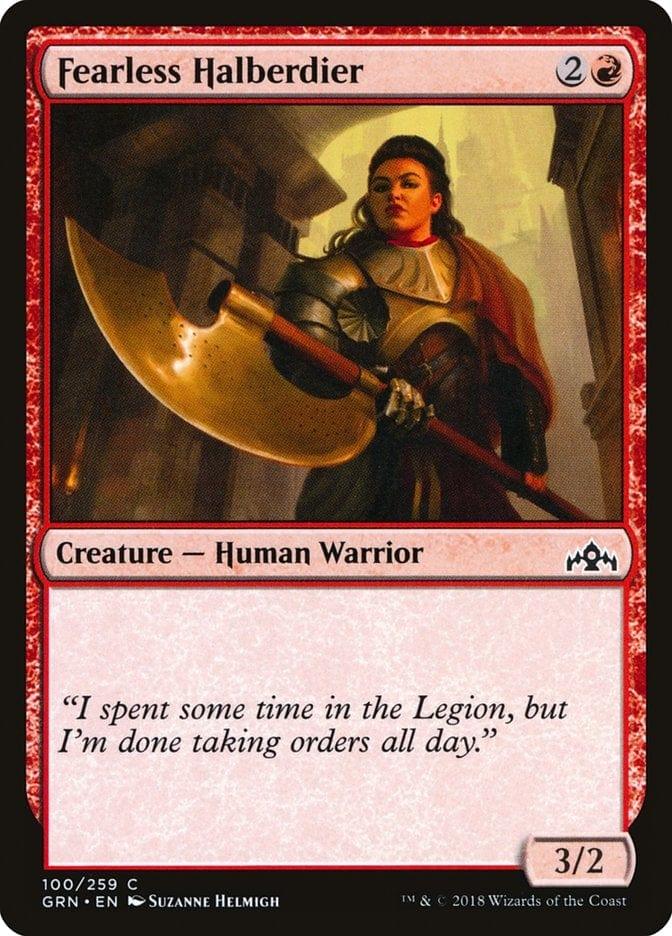 Magic: The Gathering MTG Single Fearless Halberdier [Guilds of Ravnica]