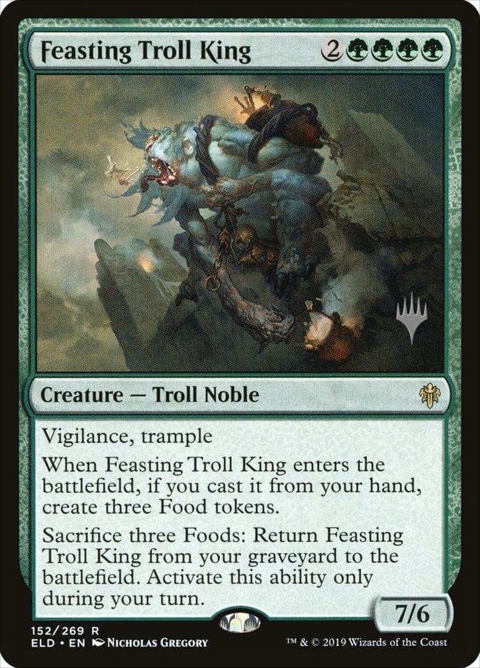 Magic: The Gathering MTG Single Feasting Troll King (Promo Pack) [Throne of Eldraine Promos]