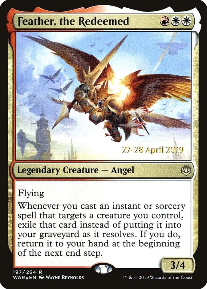 Magic: The Gathering MTG Single Feather, the Redeemed  [War of the Spark Prerelease Promos]