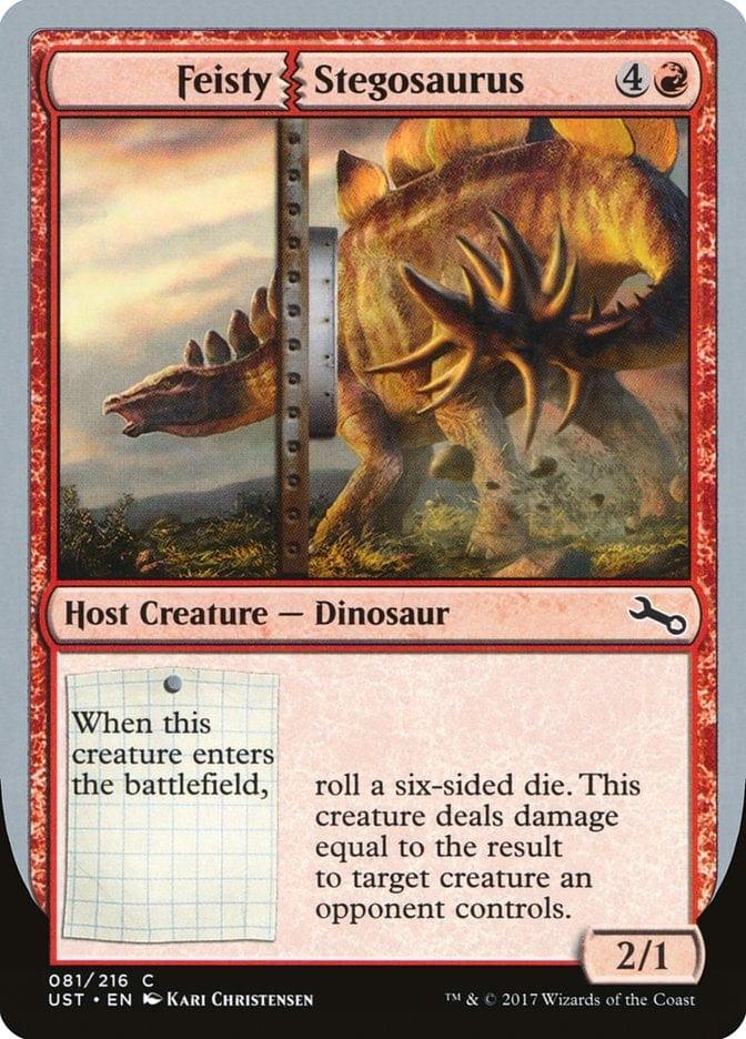 Magic: The Gathering MTG Single Feisty Stegosaurus [Unstable]