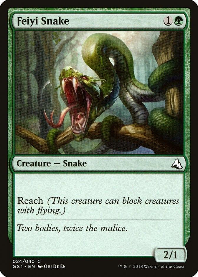 Magic: The Gathering MTG Single Feiyi Snake [Global Series Jiang Yanggu & Mu Yanling]