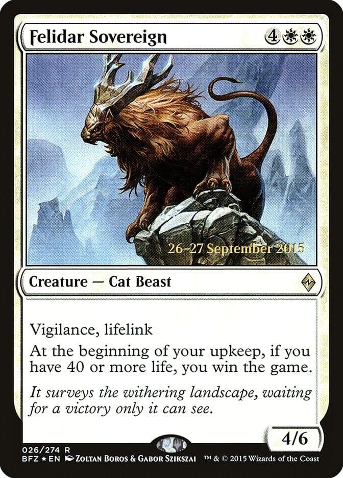 Magic: The Gathering MTG Single Felidar Sovereign  [Battle for Zendikar Prerelease Promos]