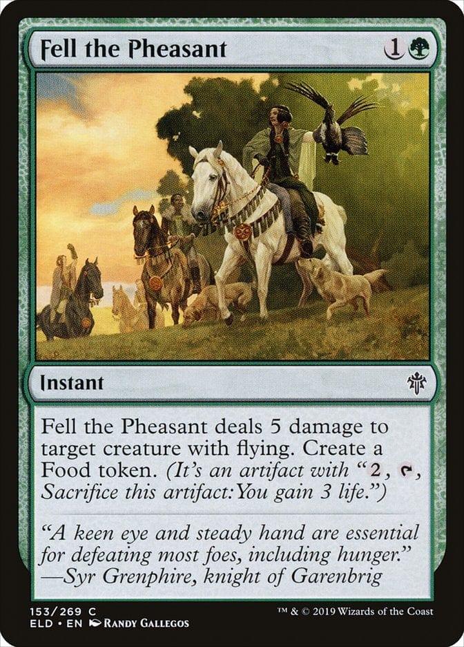 Magic: The Gathering MTG Single Fell the Pheasant [Throne of Eldraine]