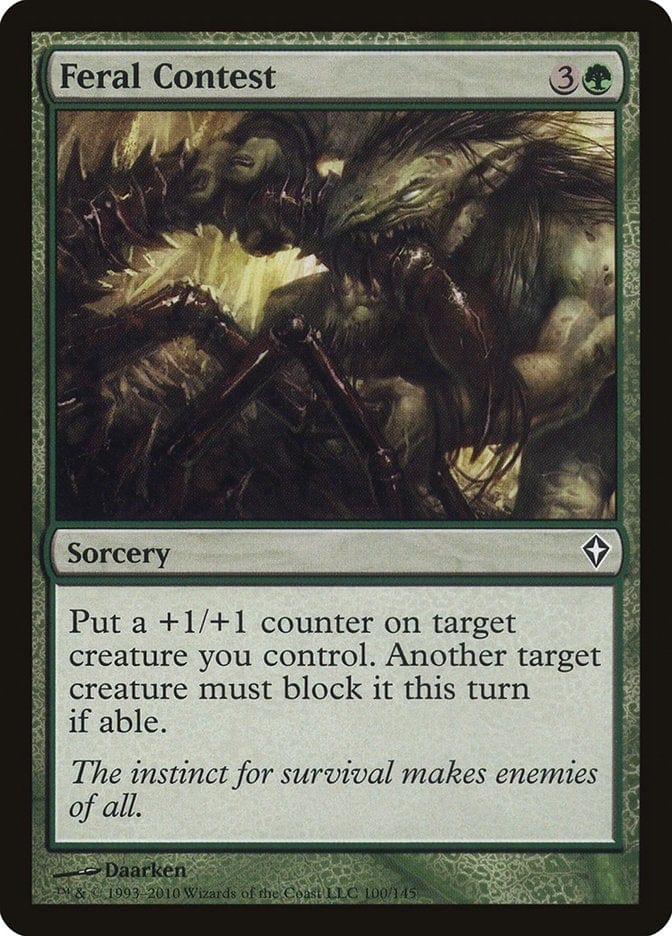 Magic: The Gathering MTG Single Feral Contest [Worldwake]