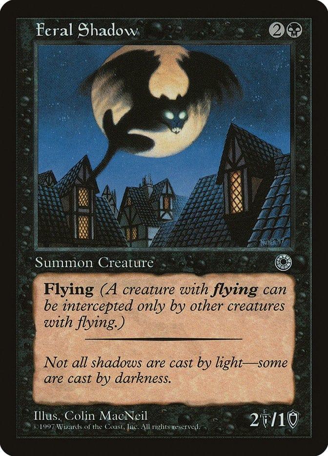 Magic: The Gathering MTG Single Feral Shadow [Portal]