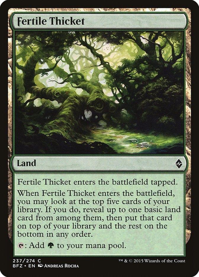 Magic: The Gathering MTG Single Fertile Thicket [Battle for Zendikar]