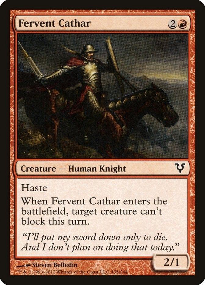 Magic: The Gathering MTG Single Fervent Cathar [Avacyn Restored]