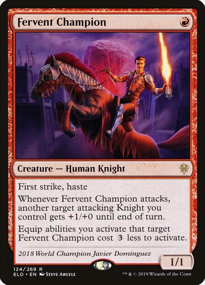 Magic: The Gathering MTG Single Fervent Champion [Throne of Eldraine]