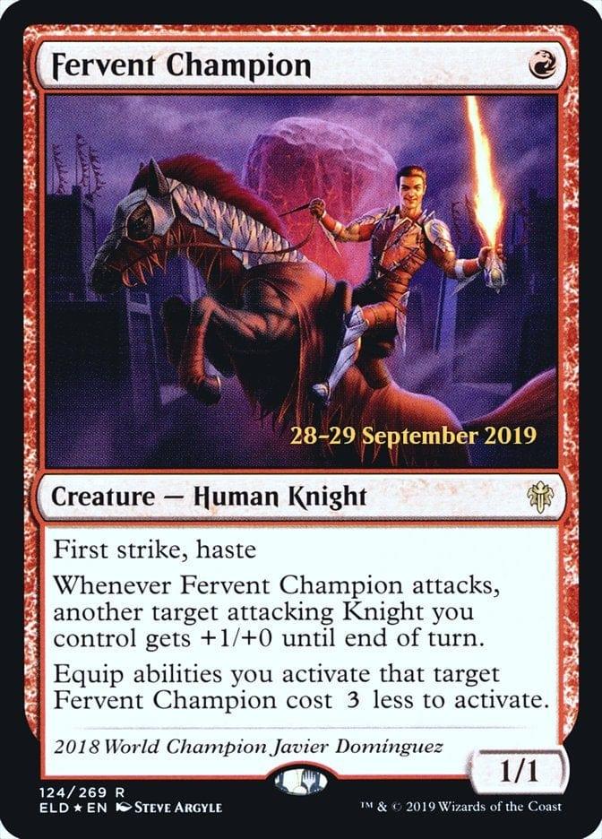 Magic: The Gathering MTG Single Fervent Champion  [Throne of Eldraine Prerelease Promos]