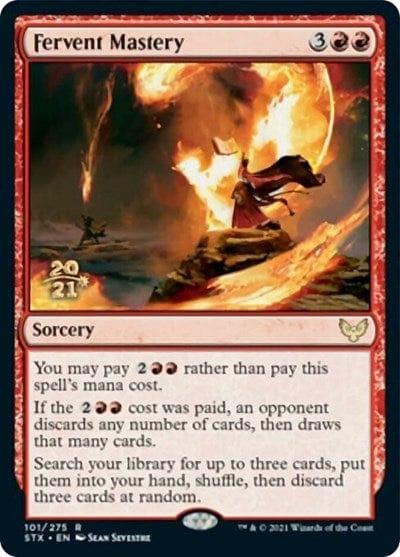 Magic: The Gathering MTG Single Fervent Mastery [Strixhaven: School of Mages Prerelease Promos]
