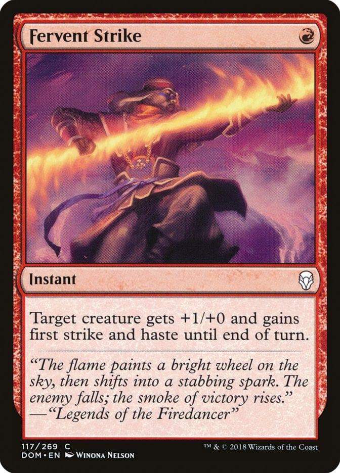Magic: The Gathering MTG Single Fervent Strike [Dominaria]