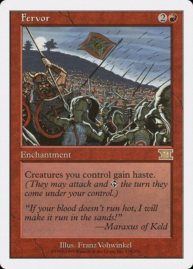 Magic: The Gathering MTG Single Fervor [Classic Sixth Edition]