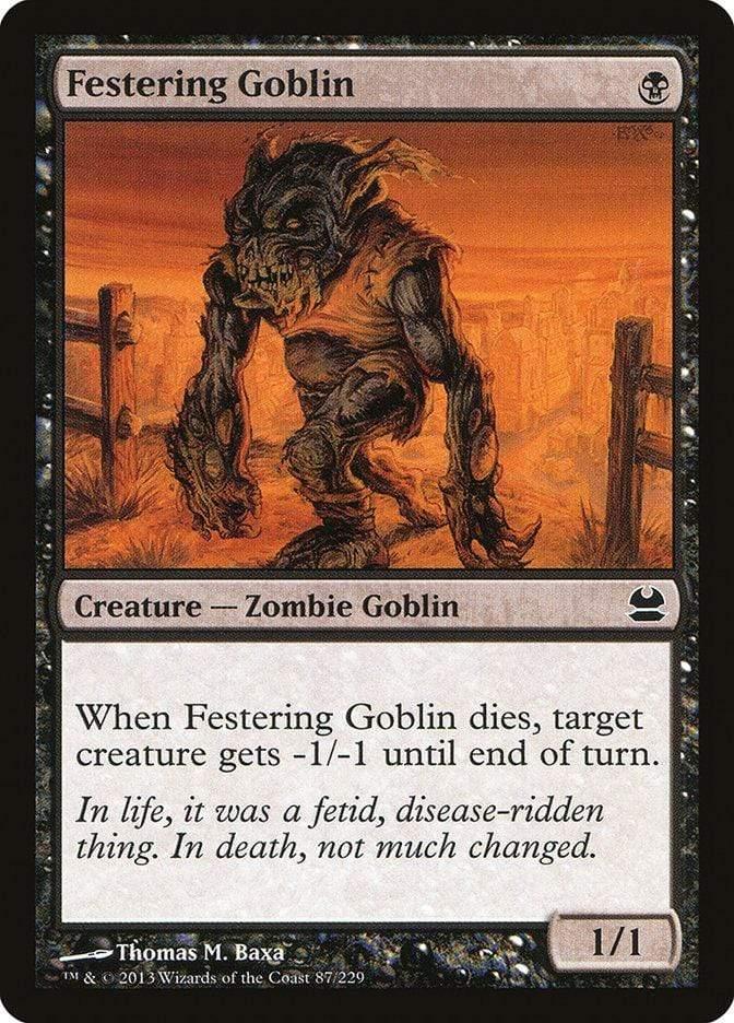 Magic: The Gathering MTG Single Festering Goblin [Modern Masters]