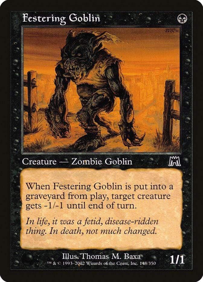 Magic: The Gathering MTG Single Festering Goblin [Onslaught]