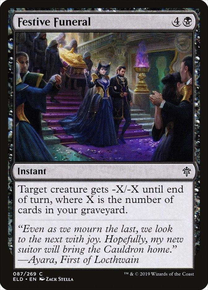 Magic: The Gathering MTG Single Festive Funeral [Throne of Eldraine]