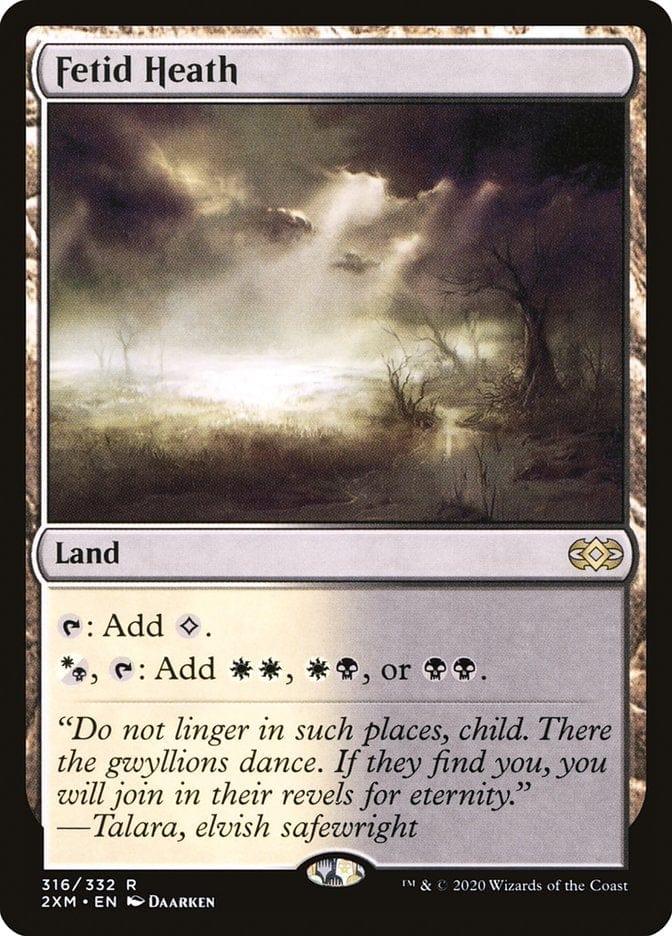 Magic: The Gathering MTG Single Fetid Heath [Double Masters]
