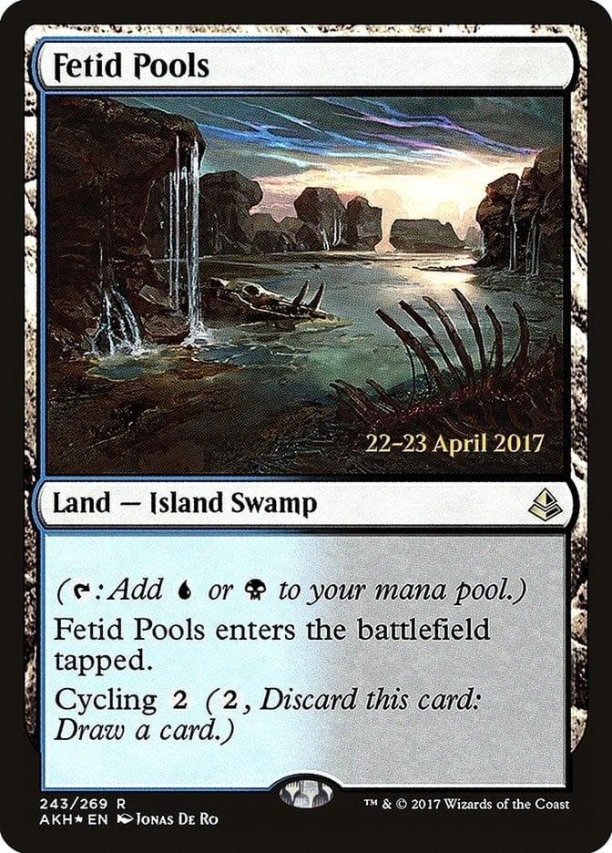 Magic: The Gathering MTG Single Fetid Pools  [Amonkhet Prerelease Promos]