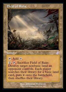 Magic: The Gathering MTG Single Field of Ruin (Timeshifted) [Time Spiral Remastered]