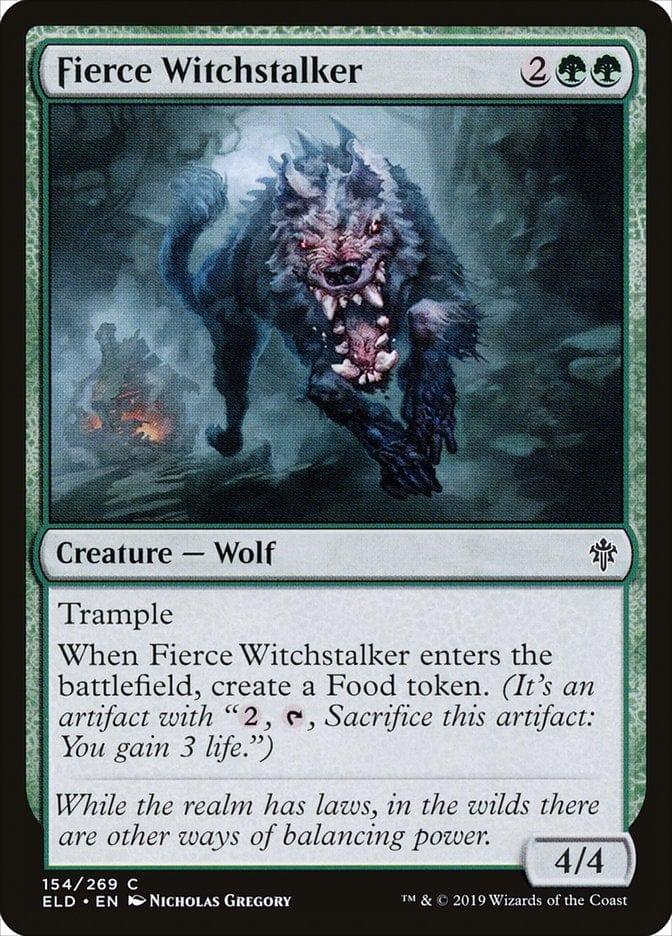 Magic: The Gathering MTG Single Fierce Witchstalker [Throne of Eldraine]