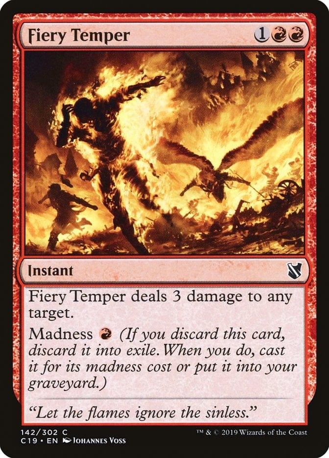 Magic: The Gathering MTG Single Fiery Temper [Commander 2019]