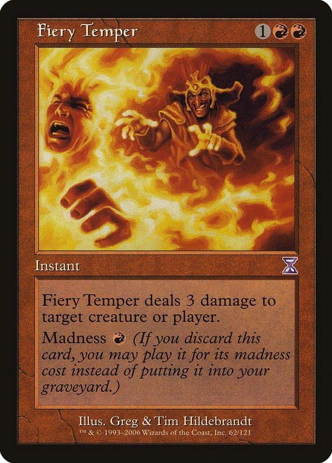 Magic: The Gathering MTG Single Fiery Temper [Time Spiral Timeshifted]