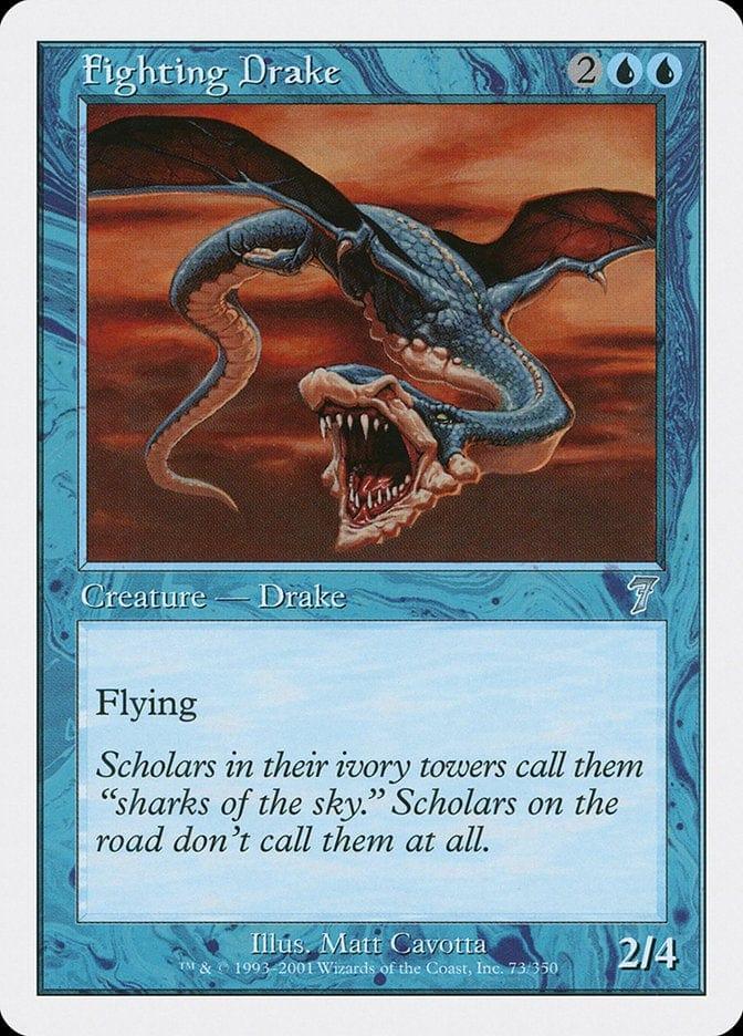 Magic: The Gathering MTG Single Fighting Drake [Seventh Edition]