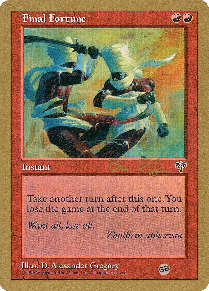 Magic: The Gathering MTG Single Final Fortune [World Championship Decks 1998]