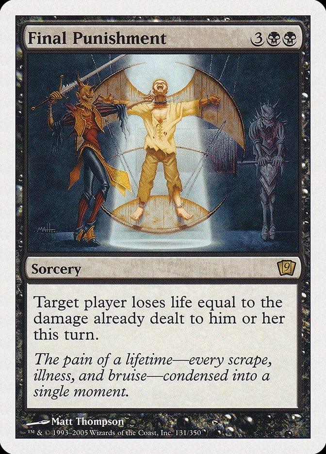 Magic: The Gathering MTG Single Final Punishment [Ninth Edition]