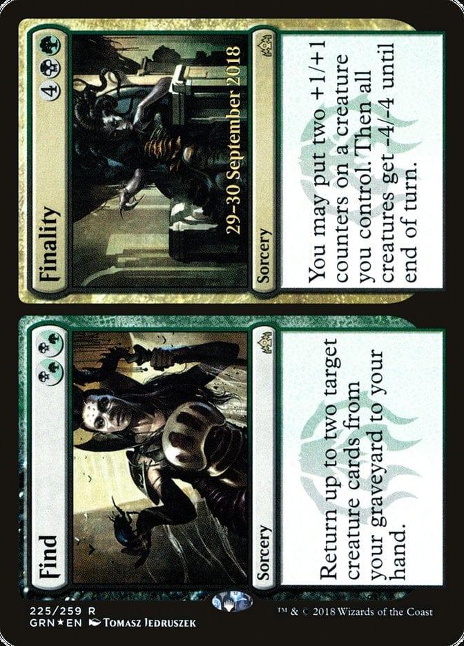 Magic: The Gathering MTG Single Find // Finality  [Guilds of Ravnica Prerelease Promos]