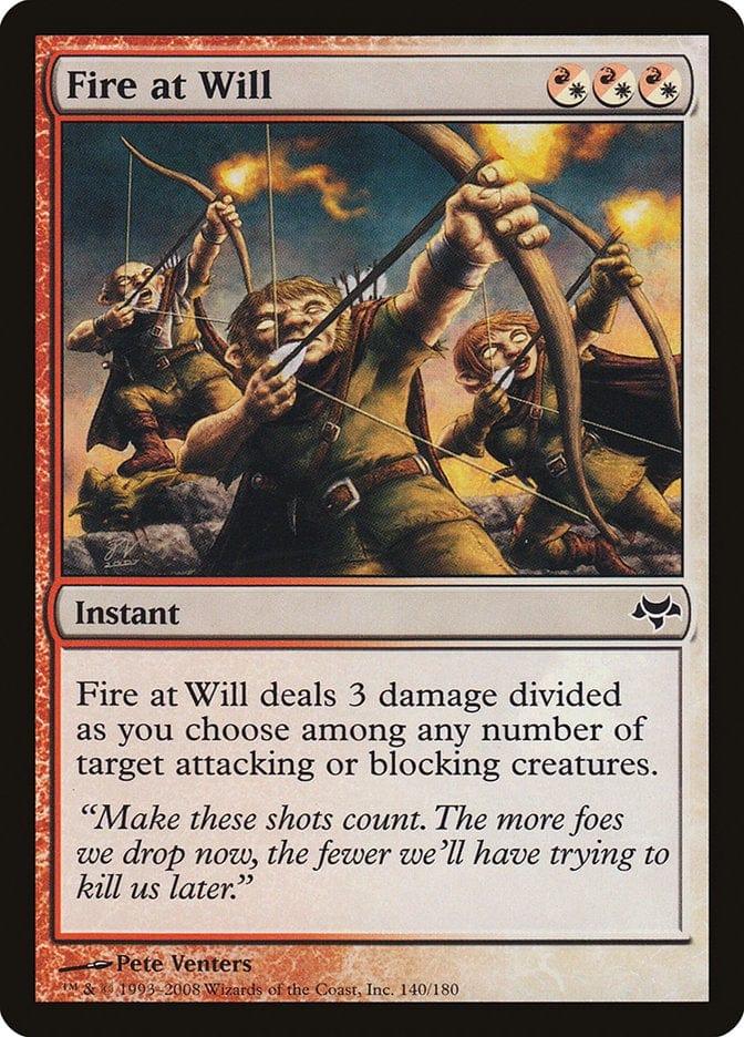 Magic: The Gathering MTG Single Fire at Will [Eventide]