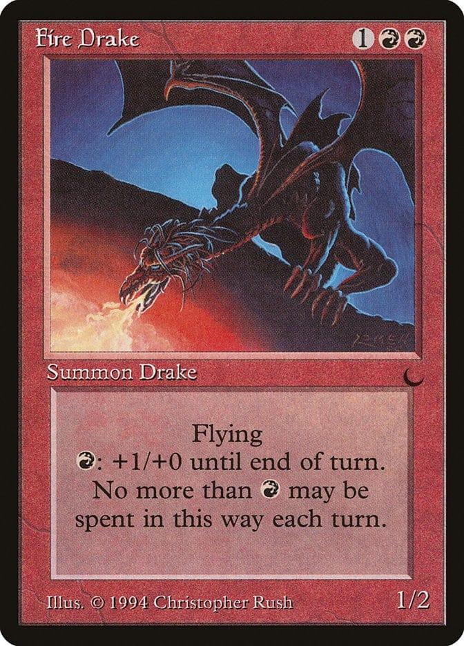 Magic: The Gathering MTG Single Fire Drake [The Dark]
