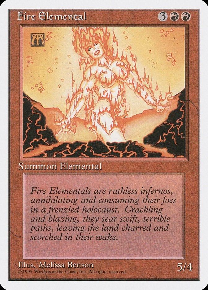 Magic: The Gathering MTG Single Fire Elemental [Fourth Edition]