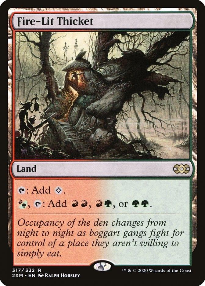 Magic: The Gathering MTG Single Fire-Lit Thicket [Double Masters]
