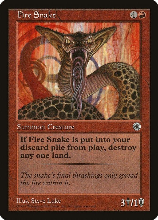 Magic: The Gathering MTG Single Fire Snake [Portal]