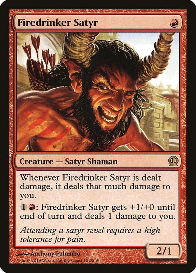 Magic: The Gathering MTG Single Firedrinker Satyr [Theros]