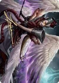 Magic: The Gathering MTG Single Firja, Judge of Valor Art Card (Gold-Stamped Signature) [Kaldheim: Art Series]