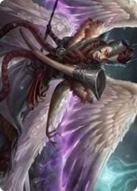 Magic: The Gathering MTG Single Firja, Judge of Valor Art Card [Kaldheim: Art Series]