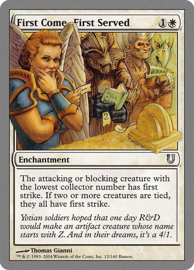 Magic: The Gathering MTG Single First Come, First Served [Unhinged]