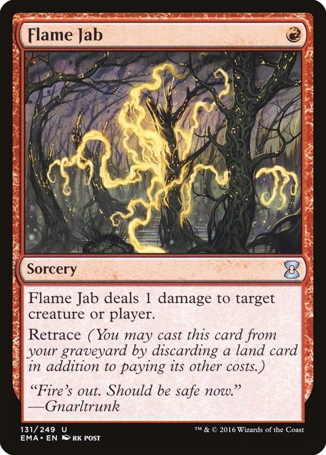 Magic: The Gathering MTG Single Flame Jab [Eternal Masters]