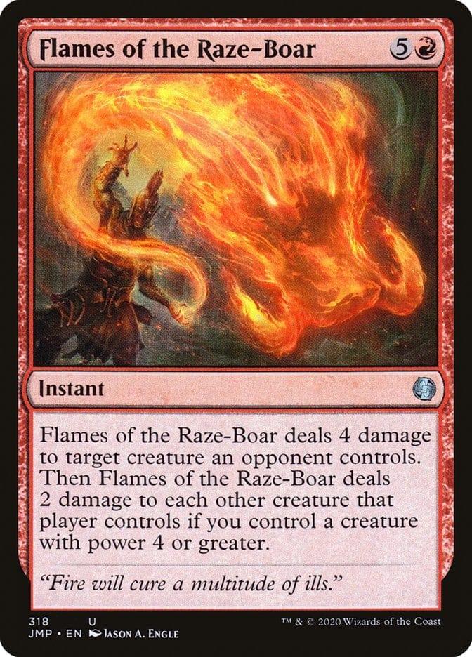 Magic: The Gathering MTG Single Flames of the Raze-Boar [Jumpstart]