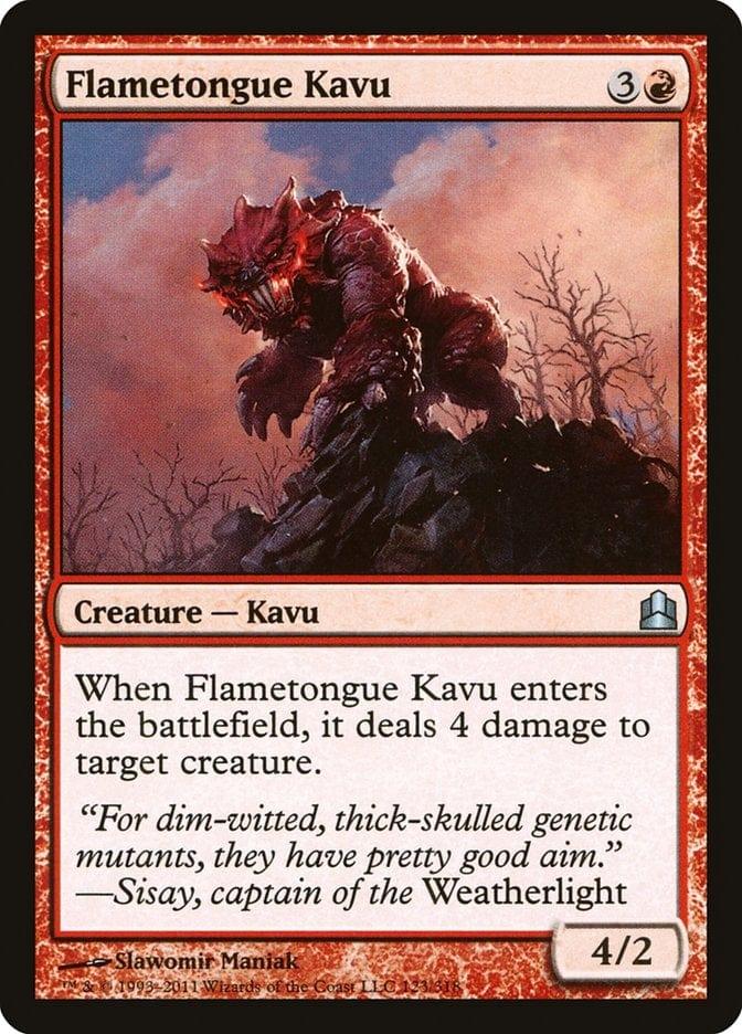Magic: The Gathering MTG Single Flametongue Kavu [Commander 2011]