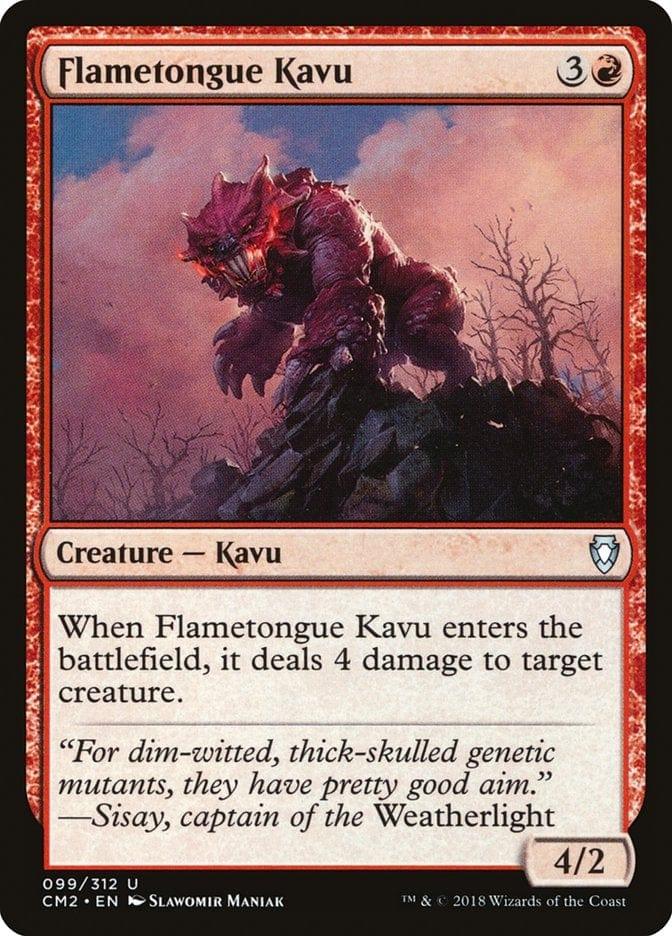 Magic: The Gathering MTG Single Flametongue Kavu [Commander Anthology Volume II]