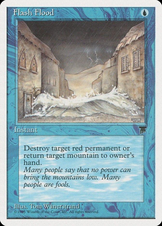 Magic: The Gathering MTG Single Flash Flood [Chronicles]