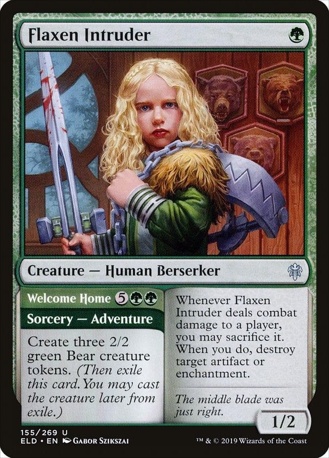 Magic: The Gathering MTG Single Flaxen Intruder // Welcome Home [Throne of Eldraine]