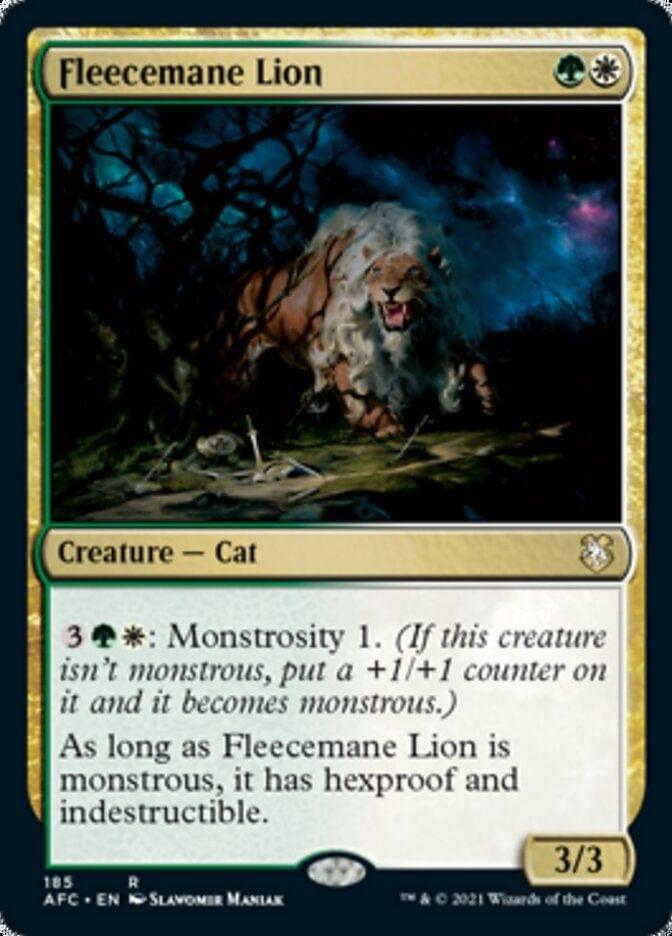 Magic: The Gathering MTG Single Fleecemane Lion [Dungeons & Dragons: Adventures in the Forgotten Realms Commander]
