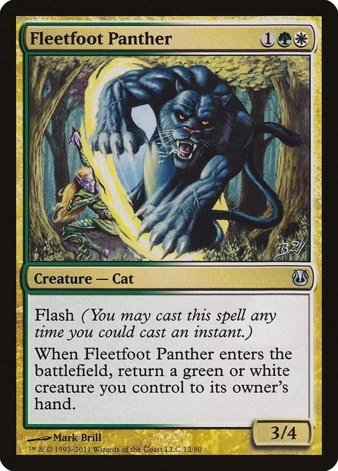 Magic: The Gathering MTG Single Fleetfoot Panther [Duel Decks: Ajani vs. Nicol Bolas]
